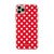 Polka Dot iPhone Case - Red & White