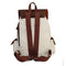 Canvas Backpack with Leather