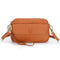 Textured Leather Crossbody Bag with Outside Pocket