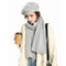 HIMODA french beret scarf gloves set- 3 pcs- gray cashmere