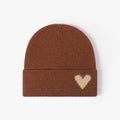 Cuff Beanie with Embroidered Heart