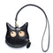 Leather Kitty Coin Purse Necklace