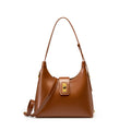 Structured Leather Hobo Bag