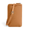 Ultra-organized Leather Phone Bag with Outside Card Holders