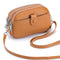 3-Pouches Leather Crossbody Bag - Mini
