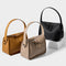 Leather Tote Bag with Dual Straps