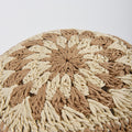 Crochet Straw Hat with Granny Squares