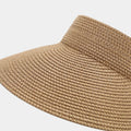 Packable Straw Visor with Large Brim