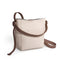Soft Leather Crossbody Bag with Outside Pocket
