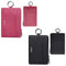 2 Pack Leather Card Holder Wallet with Keychain