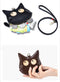 Leather Kitty Coin Purse Necklace