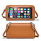 Leather Crossbody Phone Purse with Touch Screen Pocket