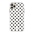 Polka Dot iPhone Case - White & Black