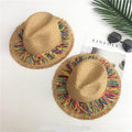 Panama Straw Hat with Colorful Tassel