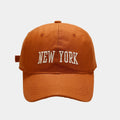 Cotton Adjustable Baseball Cap with Embroidered New York