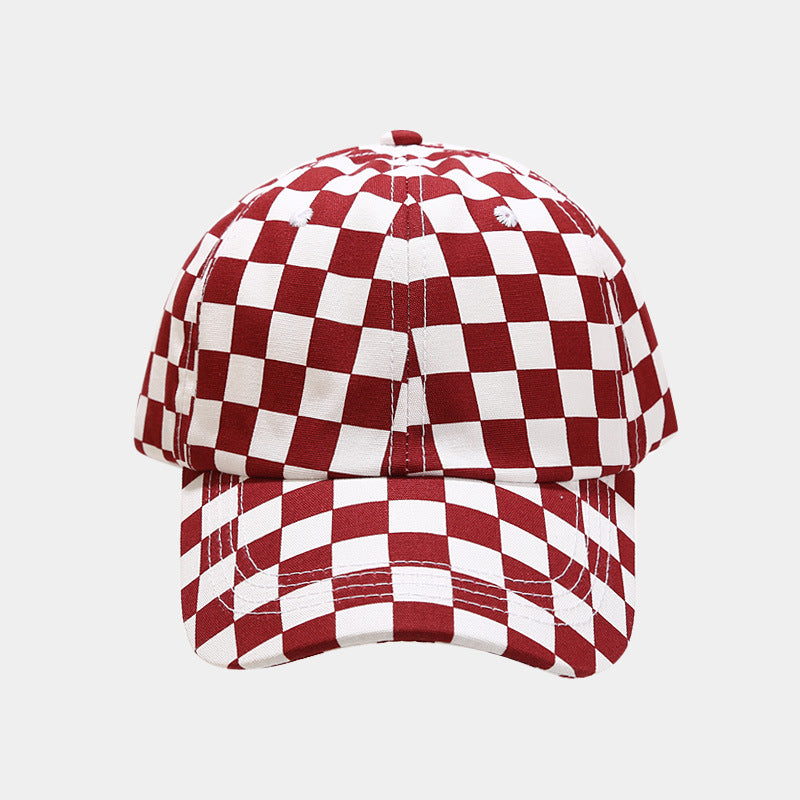 Checkered baseball hot sale cap