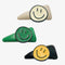 Leather Hair Clips with Smiley Face, 3 Pack