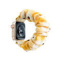 Floral Scrunchie Apple Watch Band - White Daisy