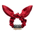 Bunny Ear Scrunchie Apple Watch Band - Glossy Satin
