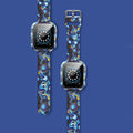 Printed Silicone Apple Watch Band & Case Set - Galaxy Fantasy