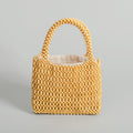 Small Wood Beaded Tote