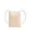 Woven Faux Leather Crossbody Phone Purse