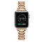 Stainless Steel Apple Watch Band Covered with Diamond -Rose Gold