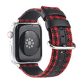 Houndstooth Apple Watch Band - Black/Red