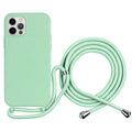 Compostable iPhone Case with Necklace / Crossbody Lanyard