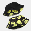 Reversible Bucket Hat with Smiley Face, 2 pack