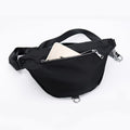 Nylon Fanny Pack with Leather Handle