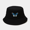 Bucket Hat with Embroidered Butterfly