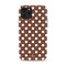 Tough Dual-layer Polka Dots iPhone Case - Chocolate