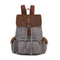Canvas Backpack with Leather