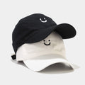 Baseball Cap with Embroidered Smiley