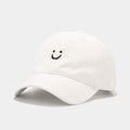 Baseball Cap with Embroidered Smiley