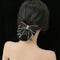 Black Crystal Bowknot Hair Clip