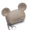 Leather Wristlet Coin Purse with Ears