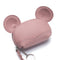 Leather Wristlet Coin Purse with Ears