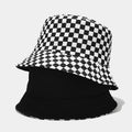 Reversible Checkered Bucket Hat