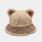 Faux Shearling Bucket Hat - Panda