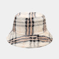 Fluffy Tartan Bucket Hat