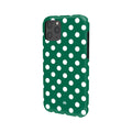 Tough Dual-layer Polka Dot iPhone Case - Forest Green