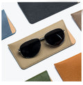 Textured Leather Eyeglasses Case