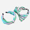 Wide Striped Headband with Oversized Bow