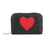Mini Leather Card Holder with Heart
