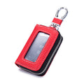 Leather Car Key Case with Window
