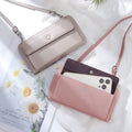 Leather Touch Screen Crossbody Phone Bag with Outside Pocket