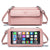 Leather Touch Screen Crossbody Phone Bag with Outside Pocket