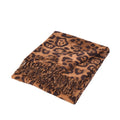 Soft Leopard Print Scarf with Tassel End